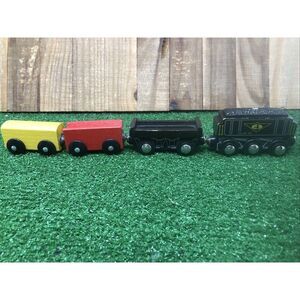 Imaginarium Magnetic Wood Train Lot Engine, Flat Bed and Coal Tender Car